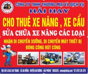 cho thuê xe nâng xe cẩu tại hải phòng