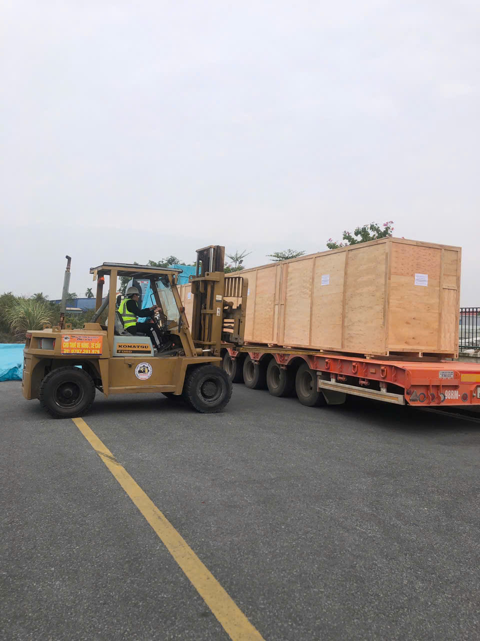 cho thuê xe nâng xe cẩu tại hải phòng