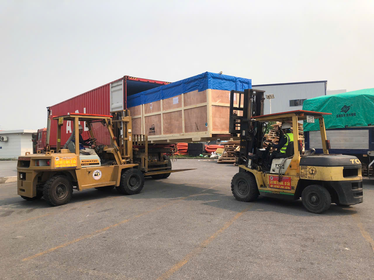 cho thuê xe nâng xe cẩu tại hải phòng