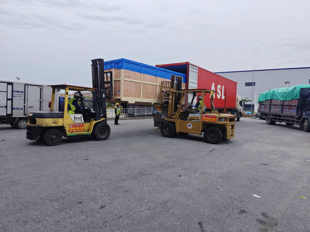 cho thuê xe nâng xe cẩu tại hải phòng